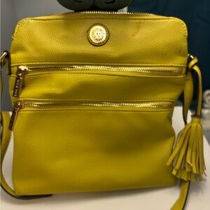 Anne Klein Vibrant Yellow Crossbody Bag